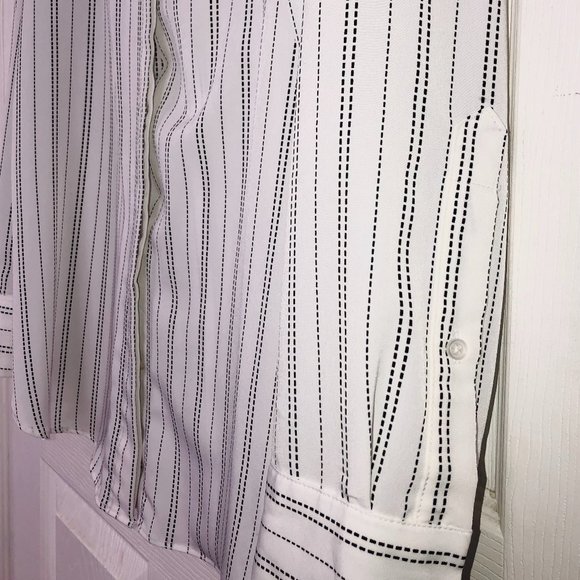 Mossimo Striped Button-up Blouse - Picture 3 of 6